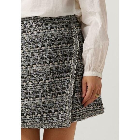 Bruuns Bazaar Trillium Maeda Tweed Skirt Wool Blend EU 36 US 6 Work Preppy - Picture 4 of 13